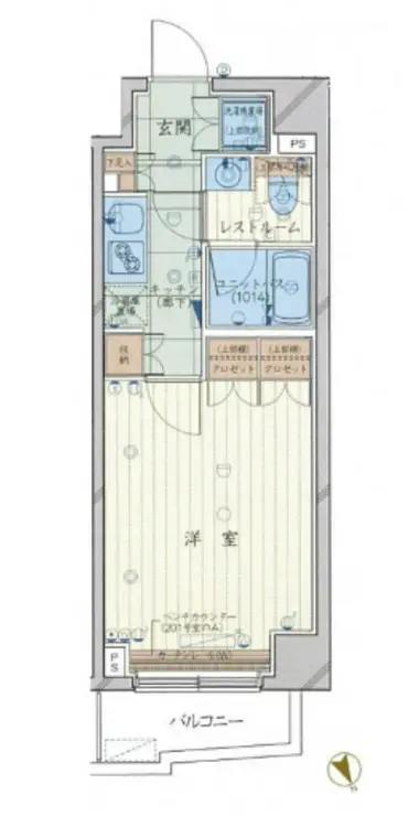 ルーブル都立家政伍番館 4階階 間取り