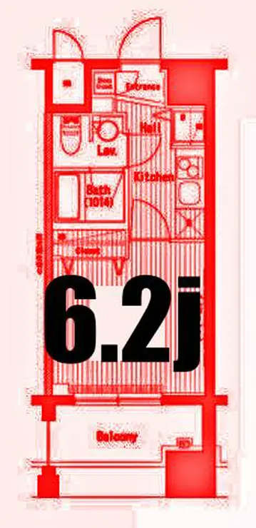 ガーラ・プレシャス横濱関内 8階階 間取り