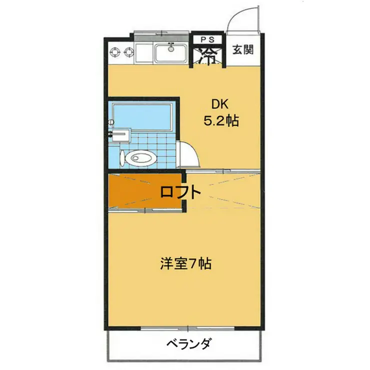 アーバンハウス7号館 1階階 間取り