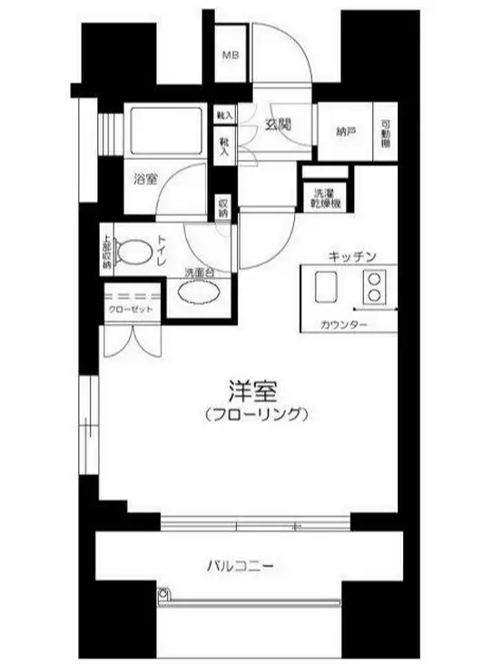 クオリア神南フラッツ 11階階 間取り