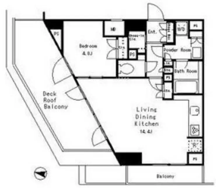 MFPRコート目黒南 7階階 間取り