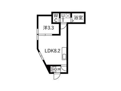 仙台前ルート(1LDK/1階)の間取り写真