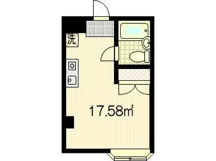 ラ・ガーディア永山(ワンルーム/2階)の間取り写真