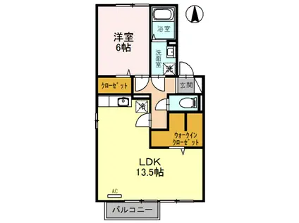セジュールMY(1LDK/2階)の間取り写真
