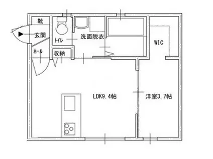 リノ高志(1LDK/3階)の間取り写真