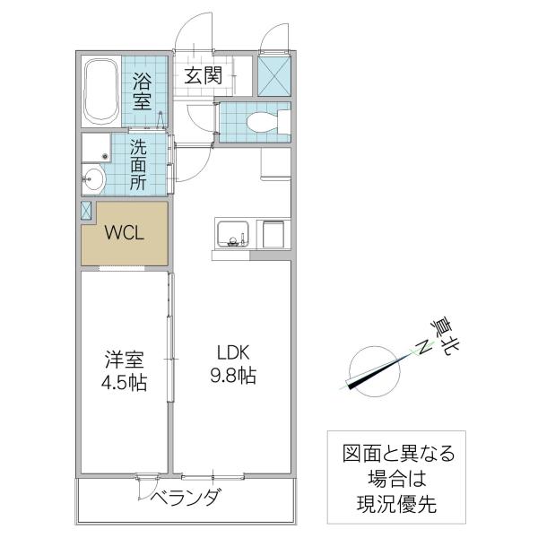 IRIE LIFE II(1LDK/1階)の間取り写真