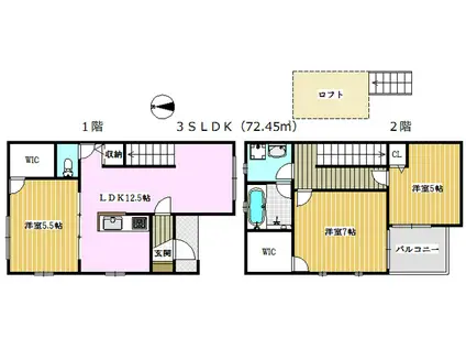 TS PROVANCE(3SLDK/2階)の間取り写真