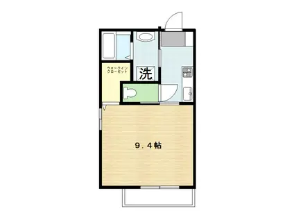 VOLK(1K/2階)の間取り写真