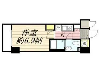 グランド・ガーラ芝公園(1K/5階)の間取り写真