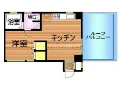 ラ・コルテ(1DK/2階)の間取り写真