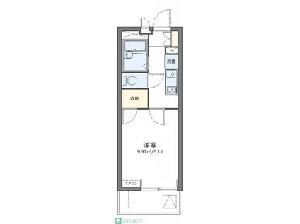 レオパレスプランドール鶴見(1K/1階)の間取り写真