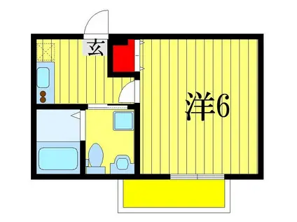 ロイヤルメゾン幕張本郷(1K/3階)の間取り写真