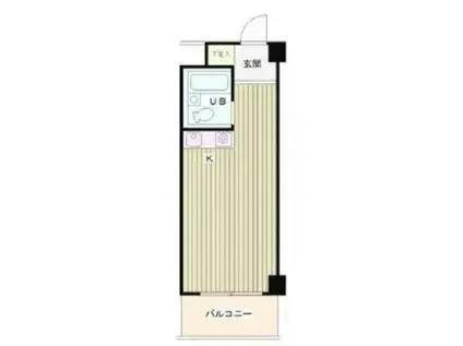 ローヤルガーデン(ワンルーム/6階)の間取り写真