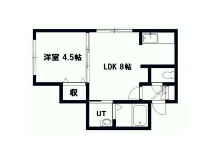 サンライズ(1LDK/2階)の間取り写真