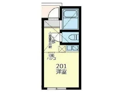 ユナイト大口ユークリッド(ワンルーム/2階)の間取り写真