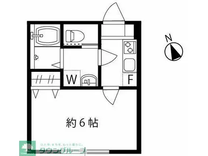 ALANA HILL アラナヒル(1K/2階)の間取り写真