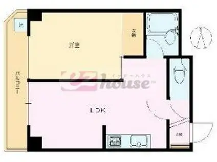 モナークマンション第2方南A棟(1LDK/4階)の間取り写真