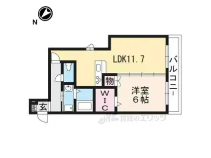 クレール彩(1LDK/2階)の間取り写真