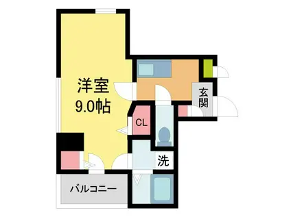 TAT LYON NISINONIYA(1K/2階)の間取り写真