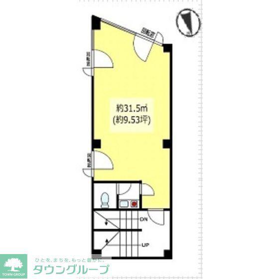 ラムテックビル(1K/2階)の間取り写真
