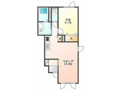 GREMONARCHS グレモナークス(1LDK/1階)の間取り写真