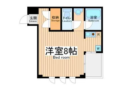 マンション松村(1K/3階)の間取り写真