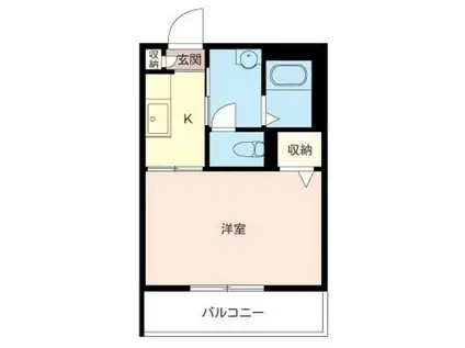 グレートセンテレオA(1K/3階)の間取り写真