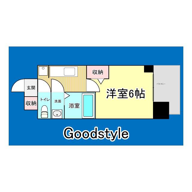 アドバンス名古屋ブランシュ(1K/12階)の間取り写真