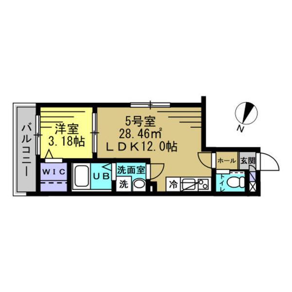 プレジデンス.III(1LDK/1階)の間取り写真