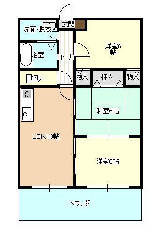 グランムーン(3LDK/2階)の間取り写真