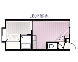 コスモハイツ(1DK/2階)の間取り写真