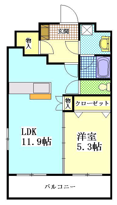 サンスターズ.B(1LDK/2階)の間取り写真