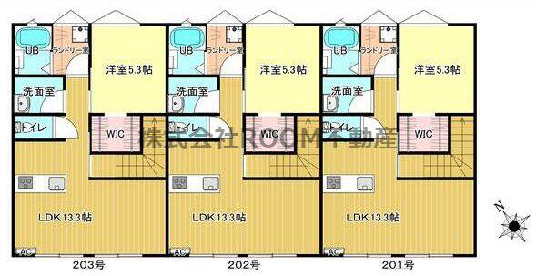 NICO HOUSE(1LDK/2階)の間取り写真