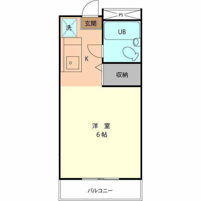 コンフォール河井(ワンルーム/3階)の間取り写真