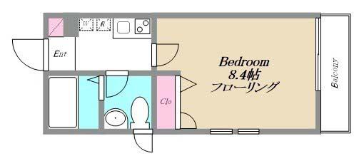 KIHACHI RESIDENCE(1K/3階)の間取り写真