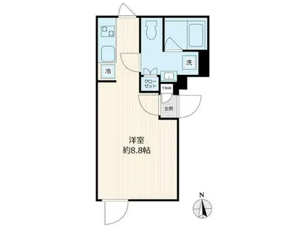 YS-6(ワンルーム/1階)の間取り写真