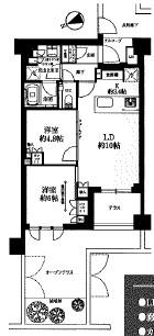 プラウド吉祥寺本町(2LDK/1階)の間取り写真