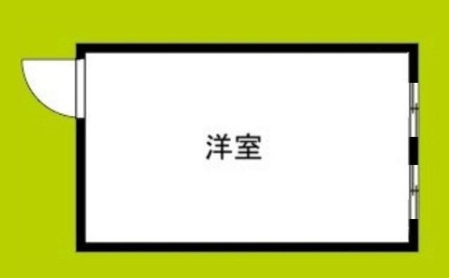 万葉ビル(ワンルーム/1階)の間取り写真