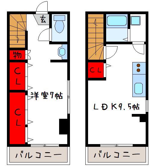 マンションコトブキ(1LDK/3階)の間取り写真