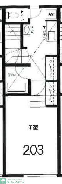 ROW HOUSE 西永福(1K/2階)の間取り写真
