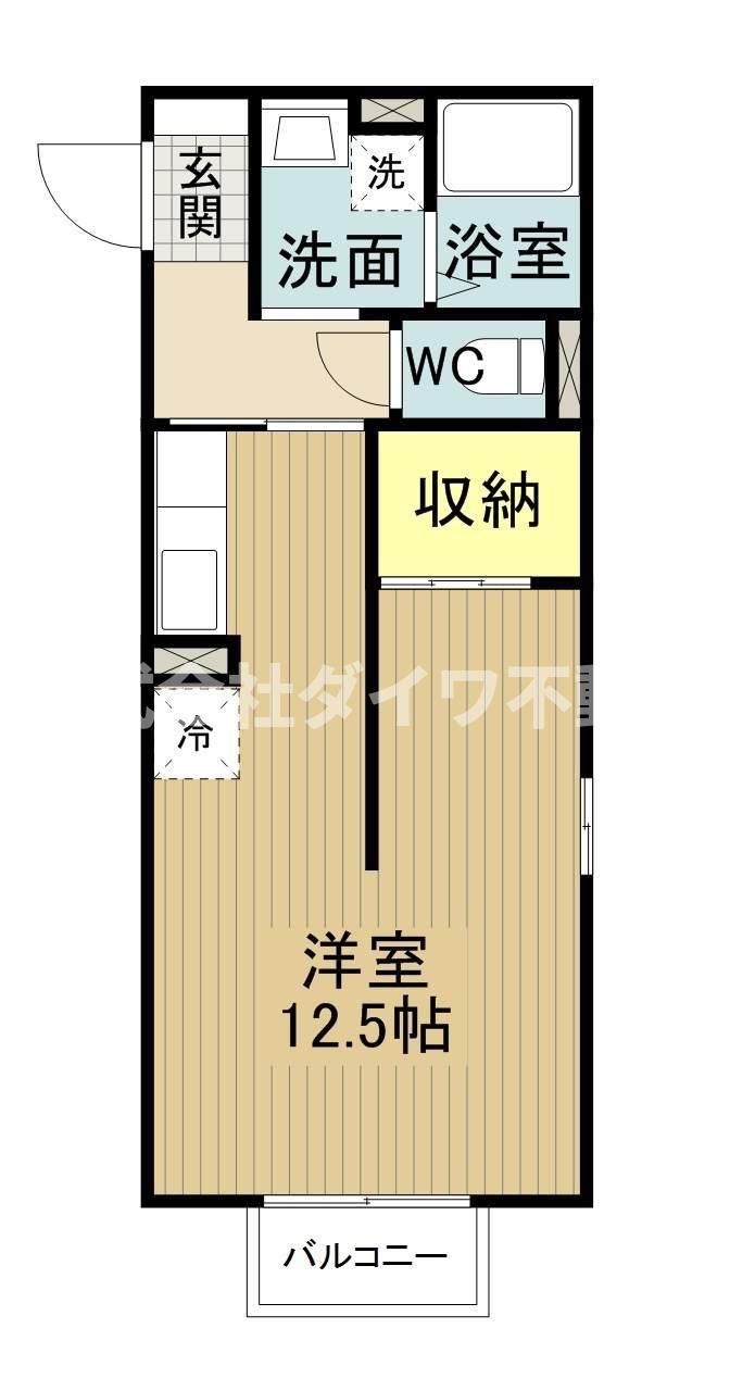 DERNIER.MANOIR(ワンルーム/2階)の間取り写真