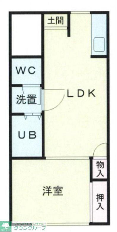 イーストコート桶川(1LDK/4階)の間取り写真