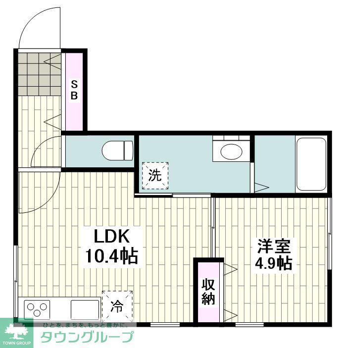 レラーブル鎌倉佐助(1LDK/2階)の間取り写真