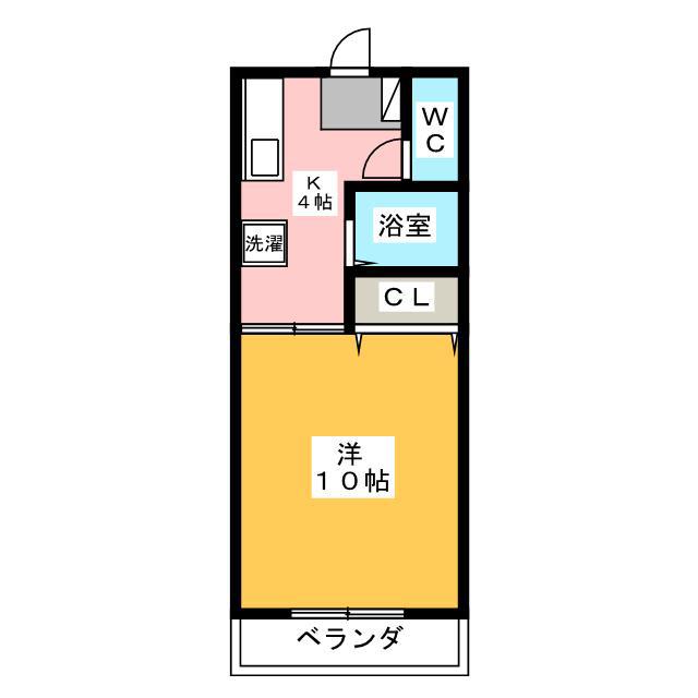 朝日ハイツ5(1K/1階)の間取り写真