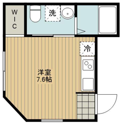 RESIDENCE KUMAGAYA(ワンルーム/1階)の間取り写真