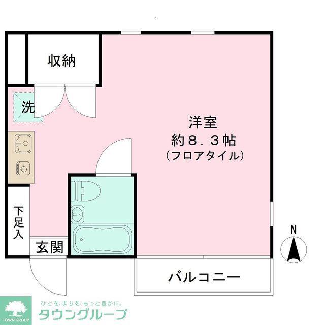 T-HOUSE(ワンルーム/2階)の間取り写真