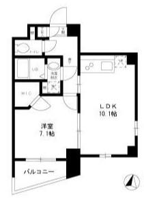 HAFAADAI世田谷赤堤(1LDK/2階)の間取り写真