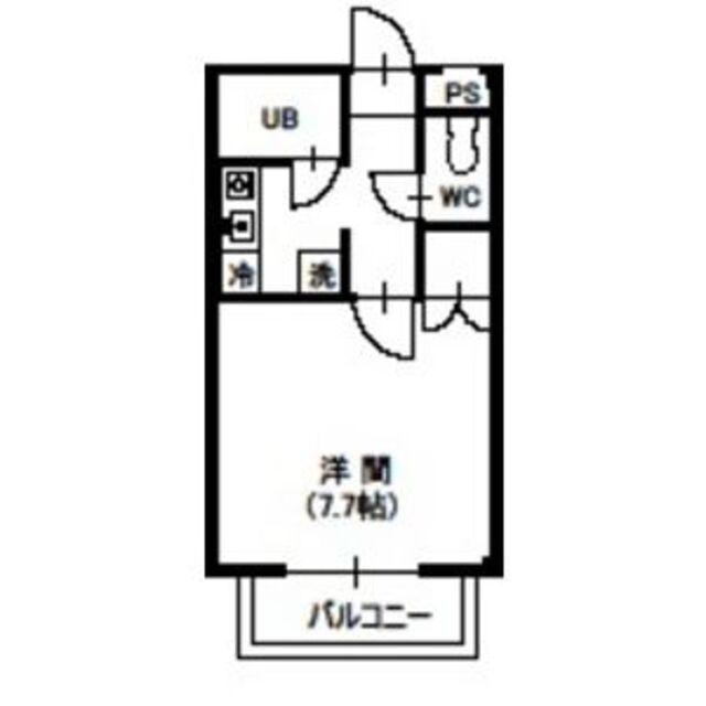 サンポート浅井(1K/2階)の間取り写真