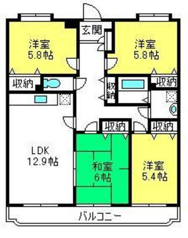 パストラルピア(4LDK/2階)の間取り写真