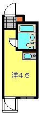 パークハイム能見台(ワンルーム/2階)の間取り写真